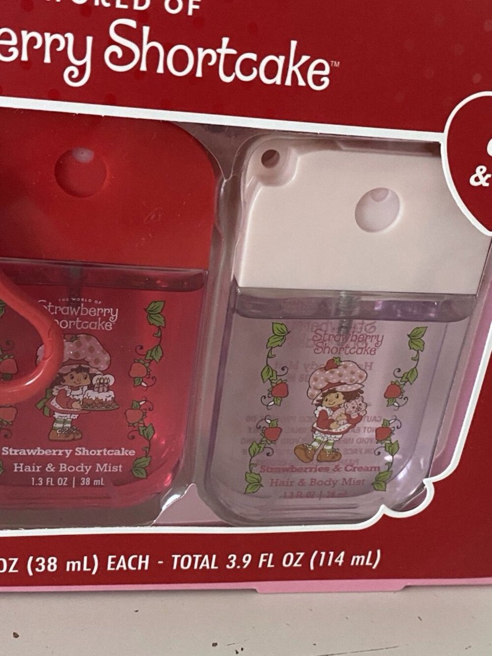Set Of 3 Strawberry Shortcake Hair & Body Mist Clip & Go 1.3 fl oz Fresh NEW - Picture 4 of 12